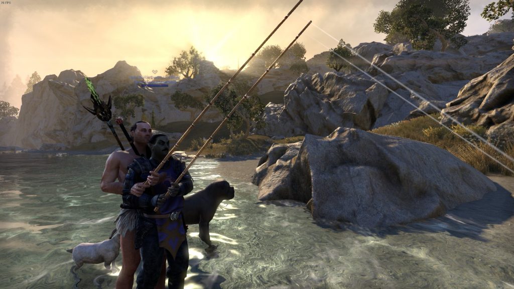 The Elder Scrolls Online Screenshot of Two People Fishing