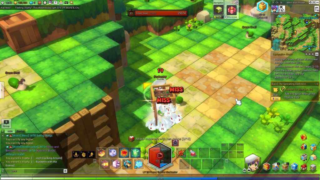 MapleStory 2 - Fighting Green Snails