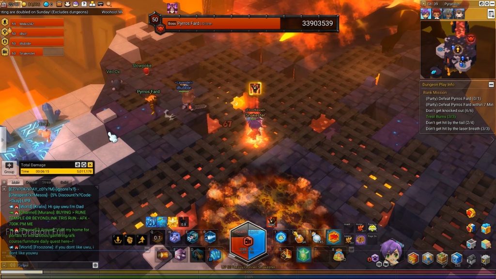 MapleStory 2 Fire Dragon Holes