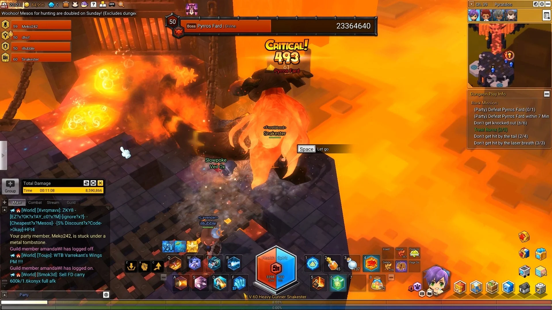 MapleStory 2 Fire Dragon Tail Whip