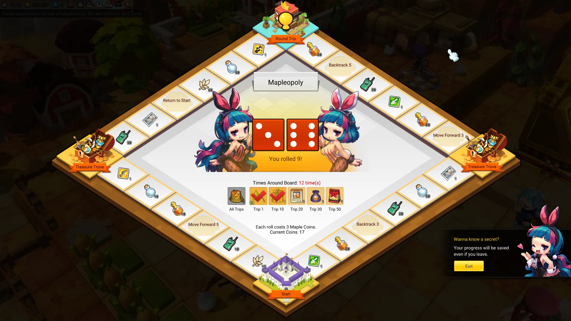 Mapleopoly Event Board in MapleStory 2