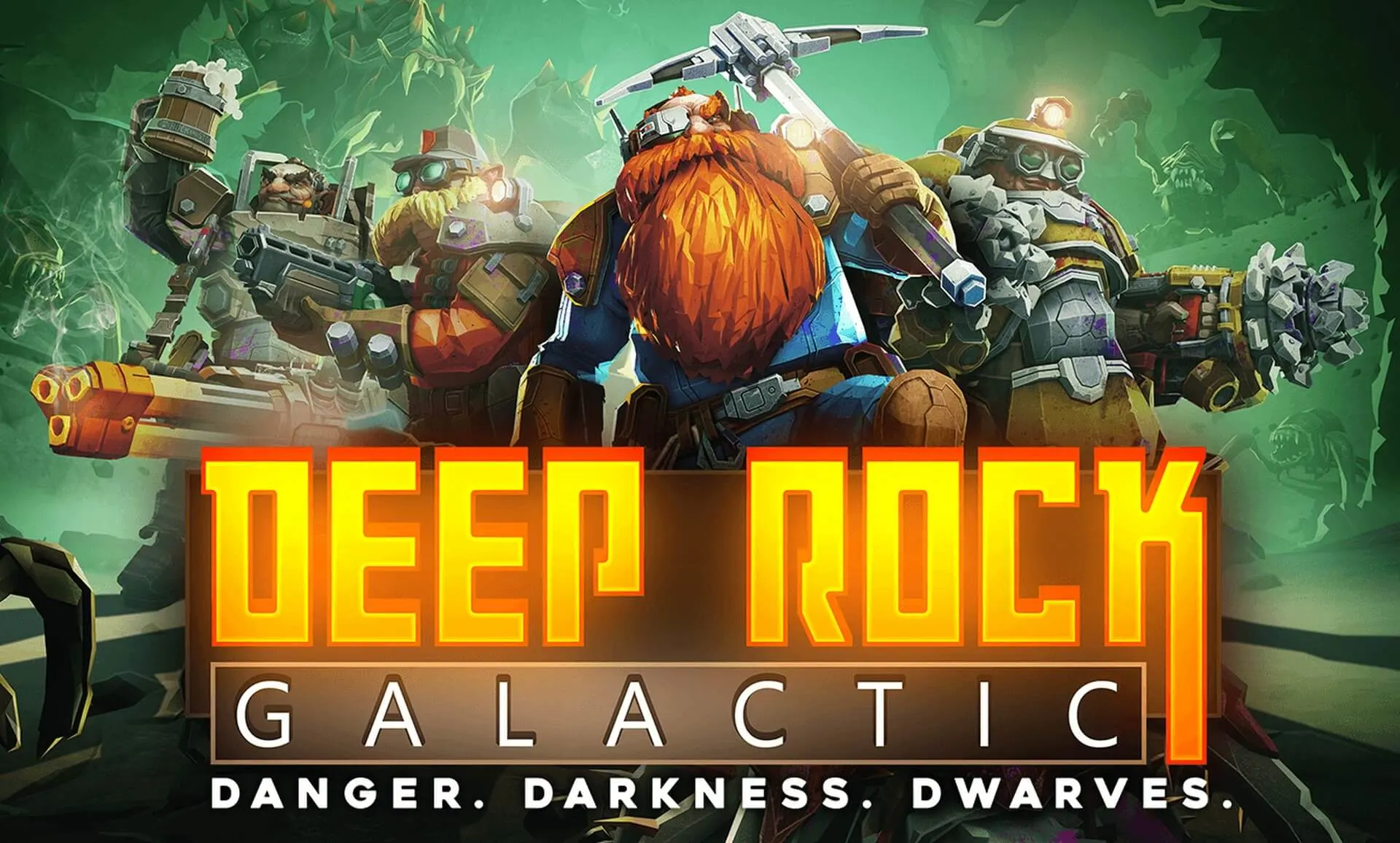 Deep Rock Galactic Logo Below Dwarves
