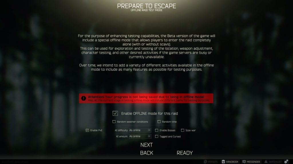 Escape From Tarkov Offline Mode