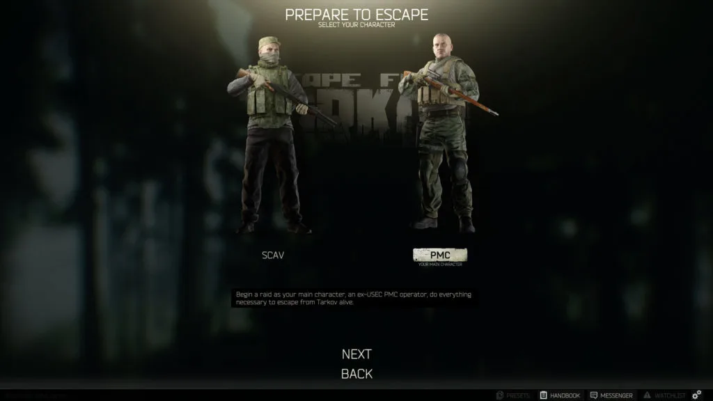 Escape From Tarkov PMC SCAV