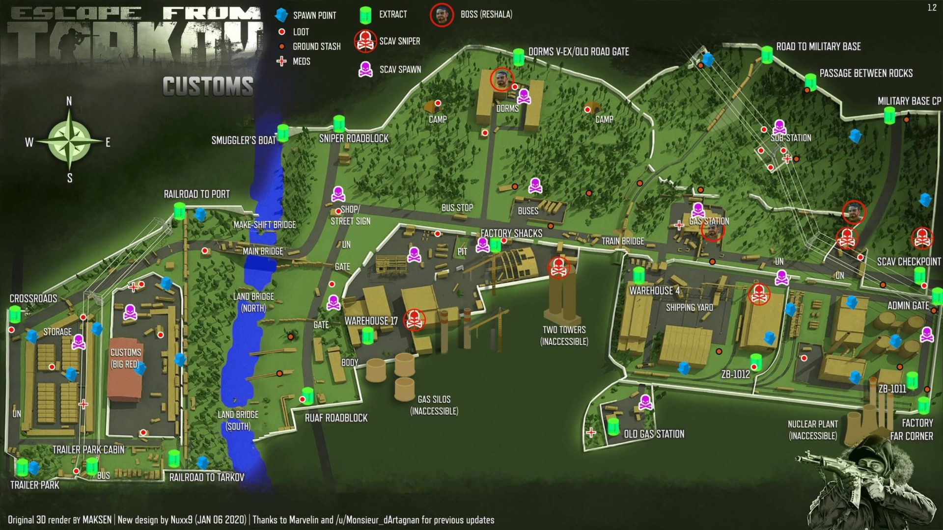 Escape From Tarkov Customs Map 2 