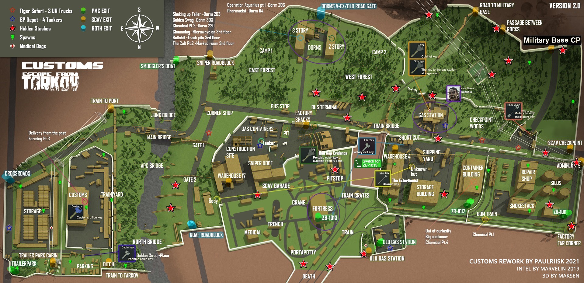 escape from tarkov customs map