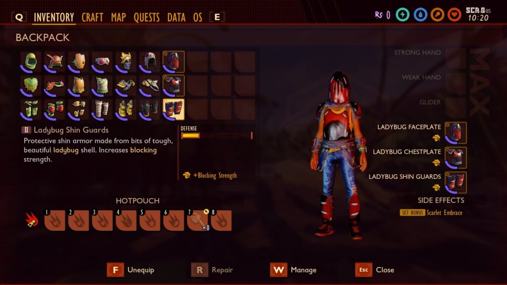 Grounded Ladybug Set Bonus Scarlet Embrace
