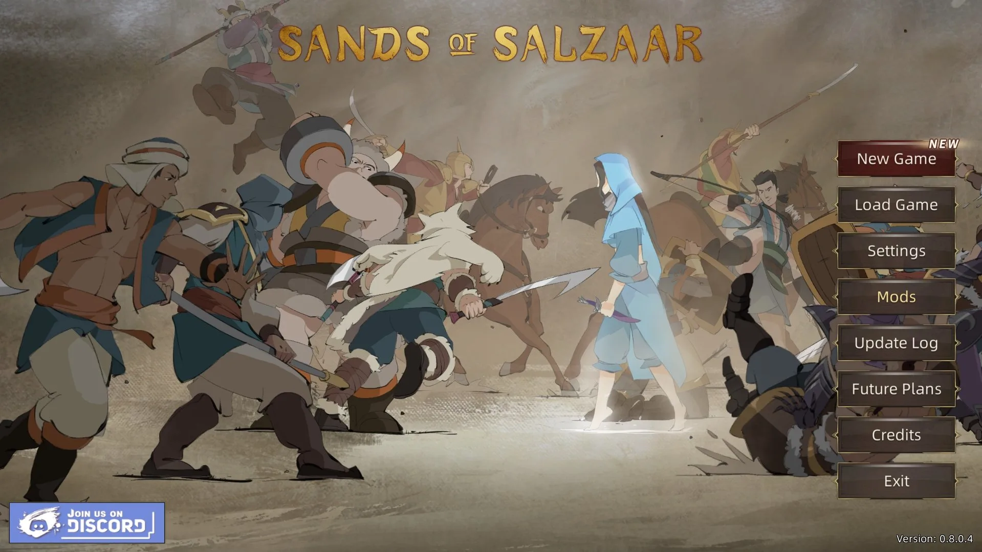Sands of Salzaar Main Menu Screenshot