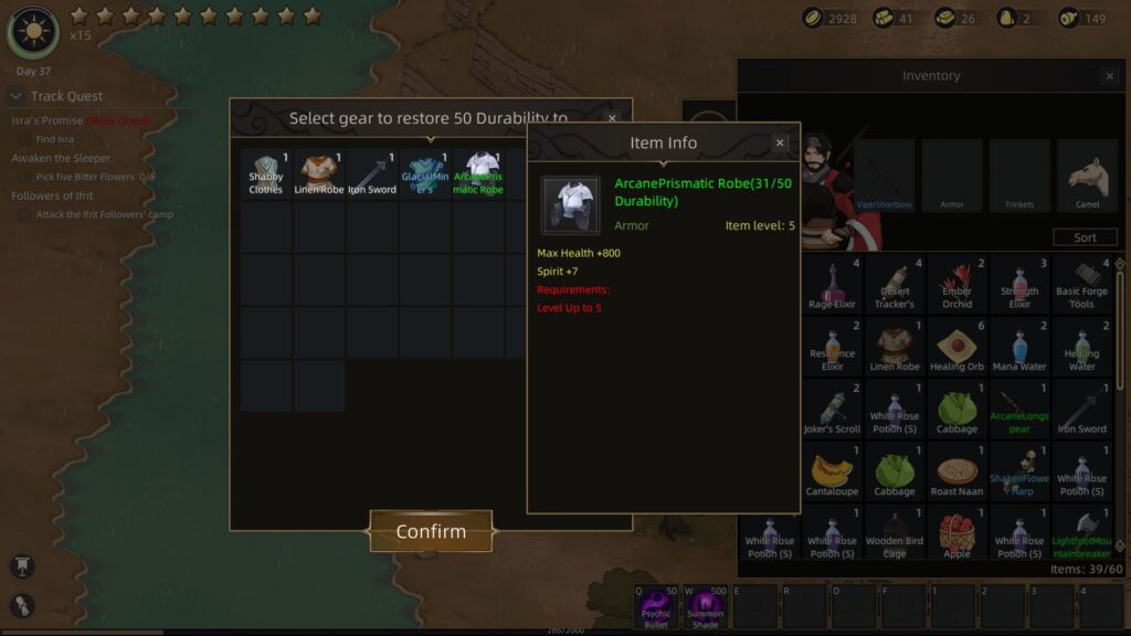 Sands of Salzaar – How to Repair Gear