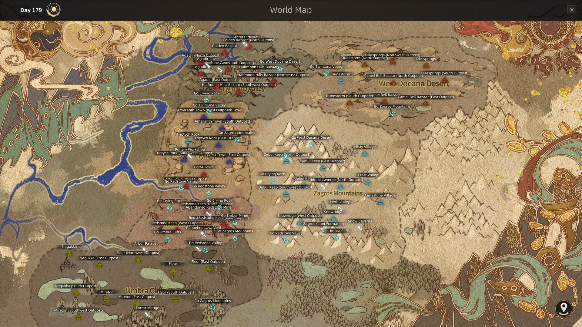 Sands of Salzaar - World Map
