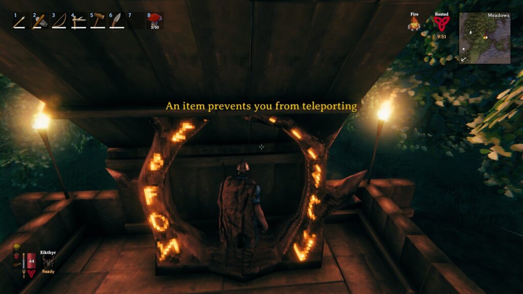 Valheim – An Item Prevents You From Teleporting Fix