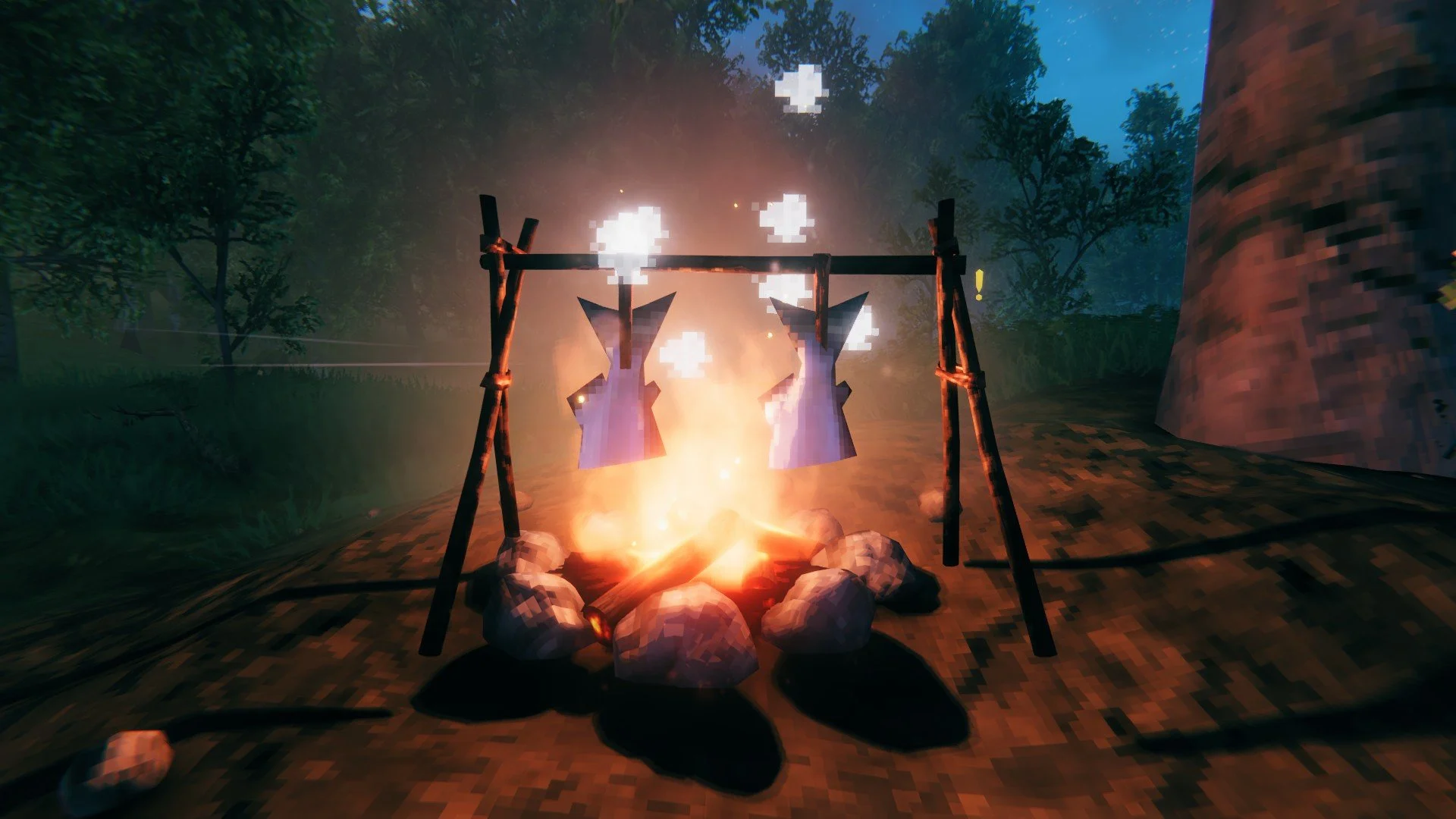 Valheim - Cooked Fish Campfire