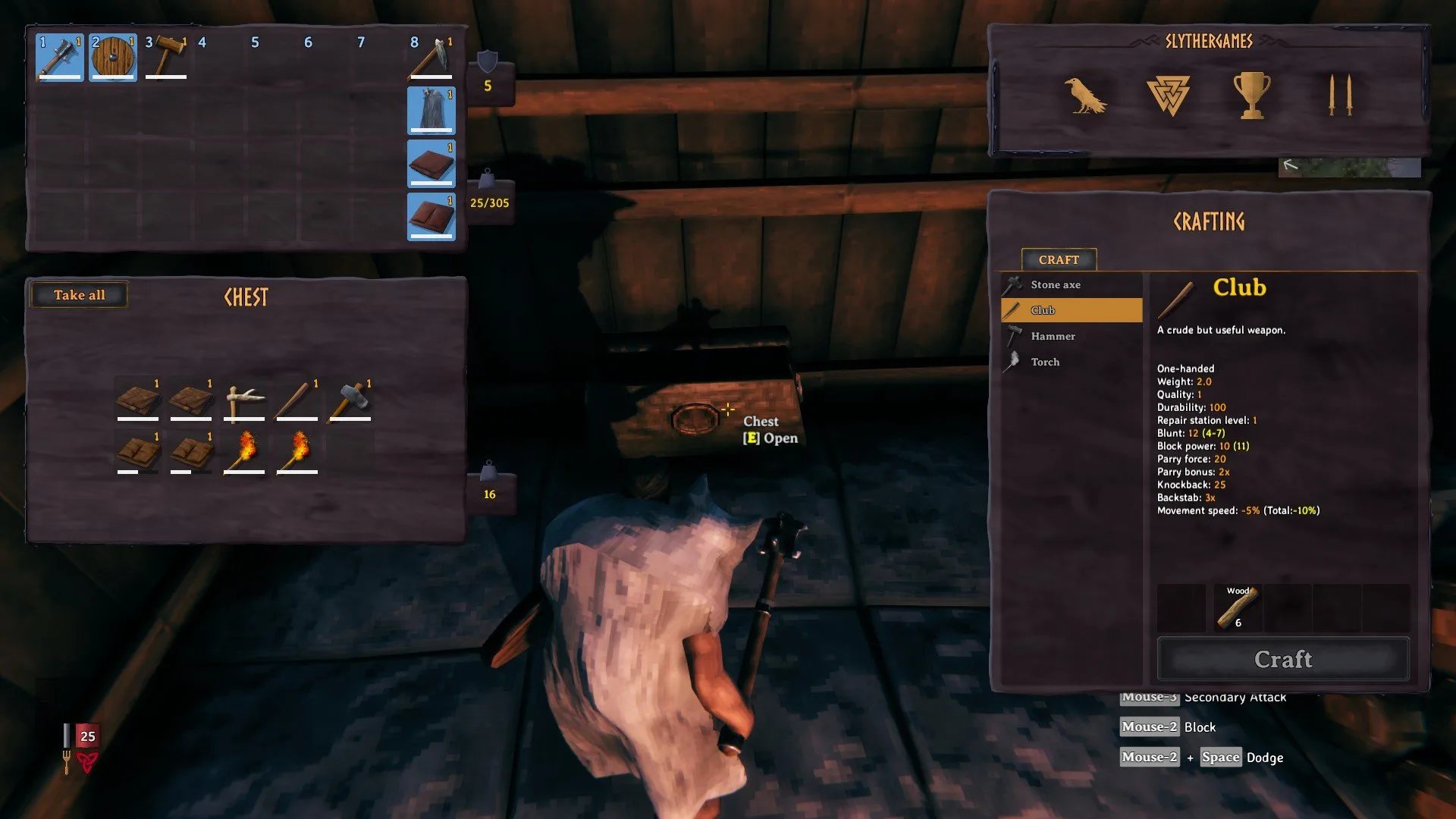 Valheim - Discard Inventory Items Mod