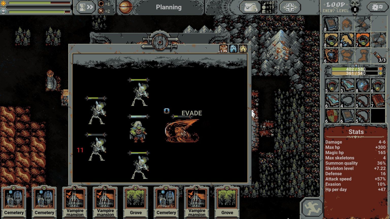 Loop Hero What is Evasion Bonus? Slyther Games