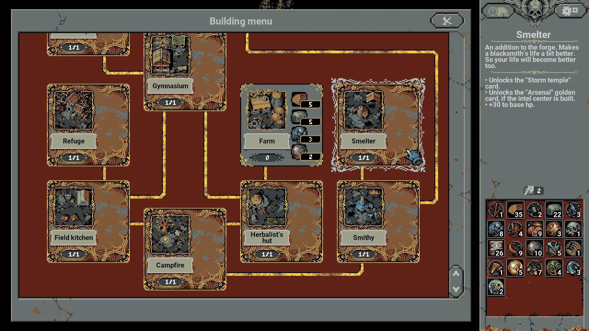 Loop Hero - Smelter Arsenal Screenshot