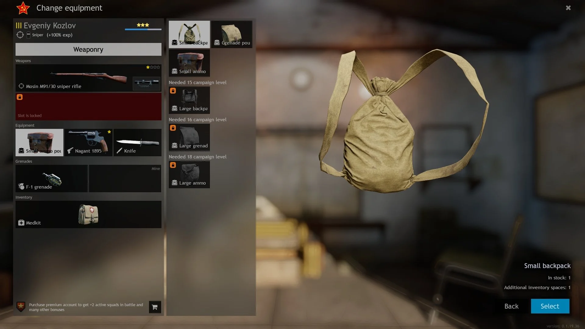 Enlisted - Backpack Types Screenshot