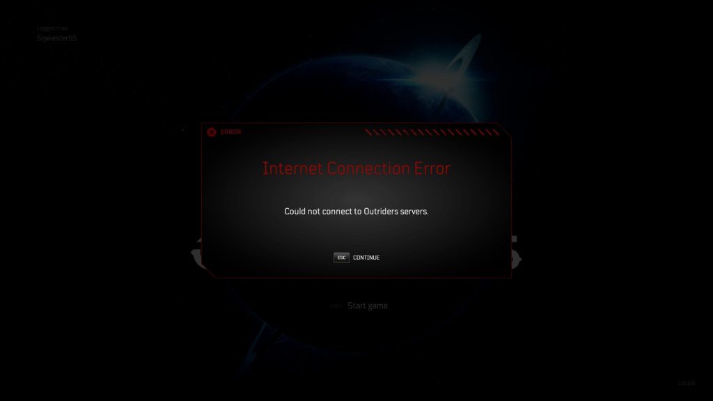 Outriders – Checking the Server Status