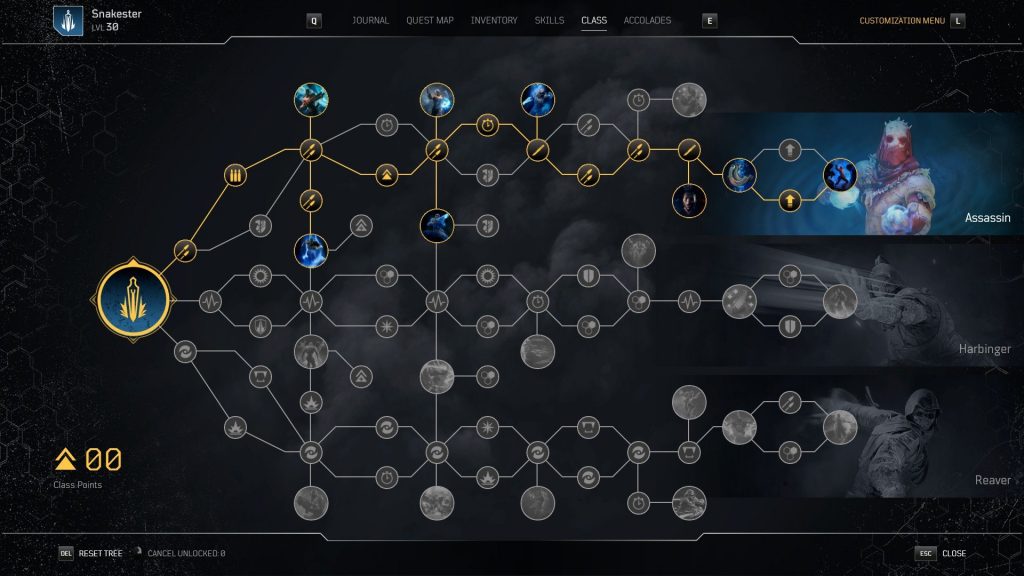 Outriders - Trickster Class Tree Screenshot