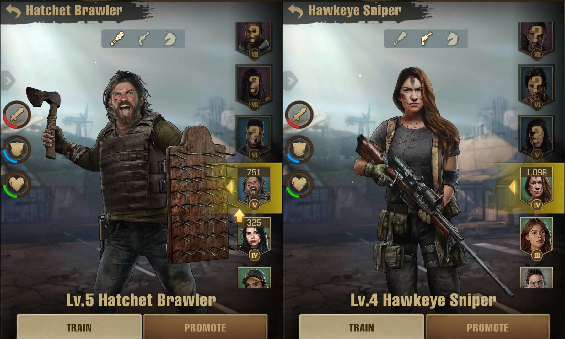 The Walking Dead Survivors Training Fighters