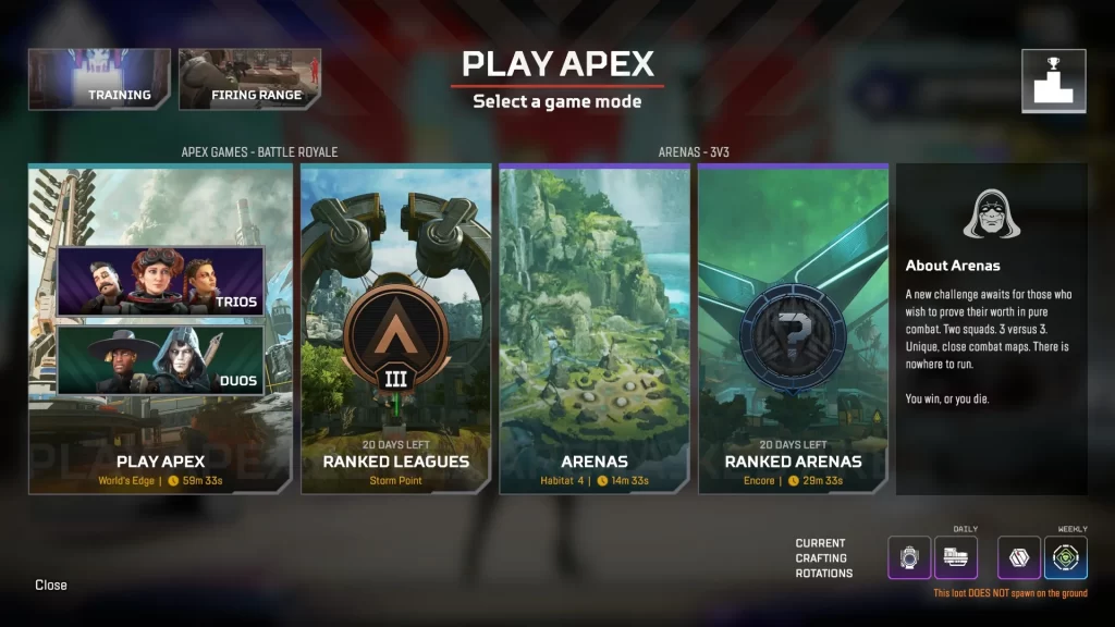 Apex Legends - Ranked Game Modes