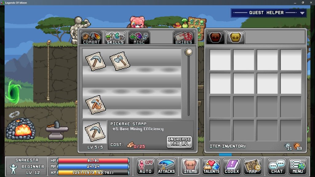 Legends of Idleon How to Mine Gold Slyther Games