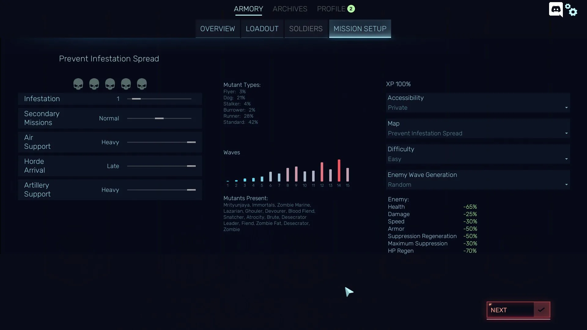 Red Solstice 2 - Mission Setup Screenshot