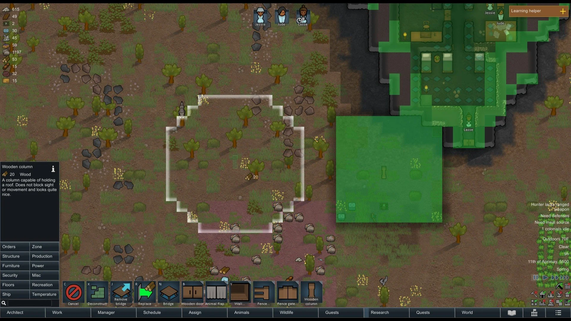 RimWorld - Column Stability Screenshot