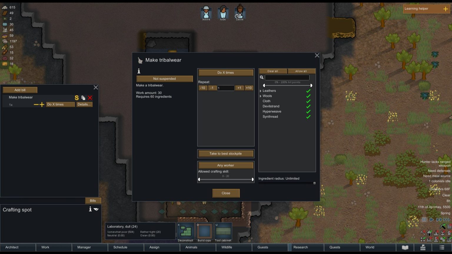 RimWorld What is Considered Tattered Slyther Games