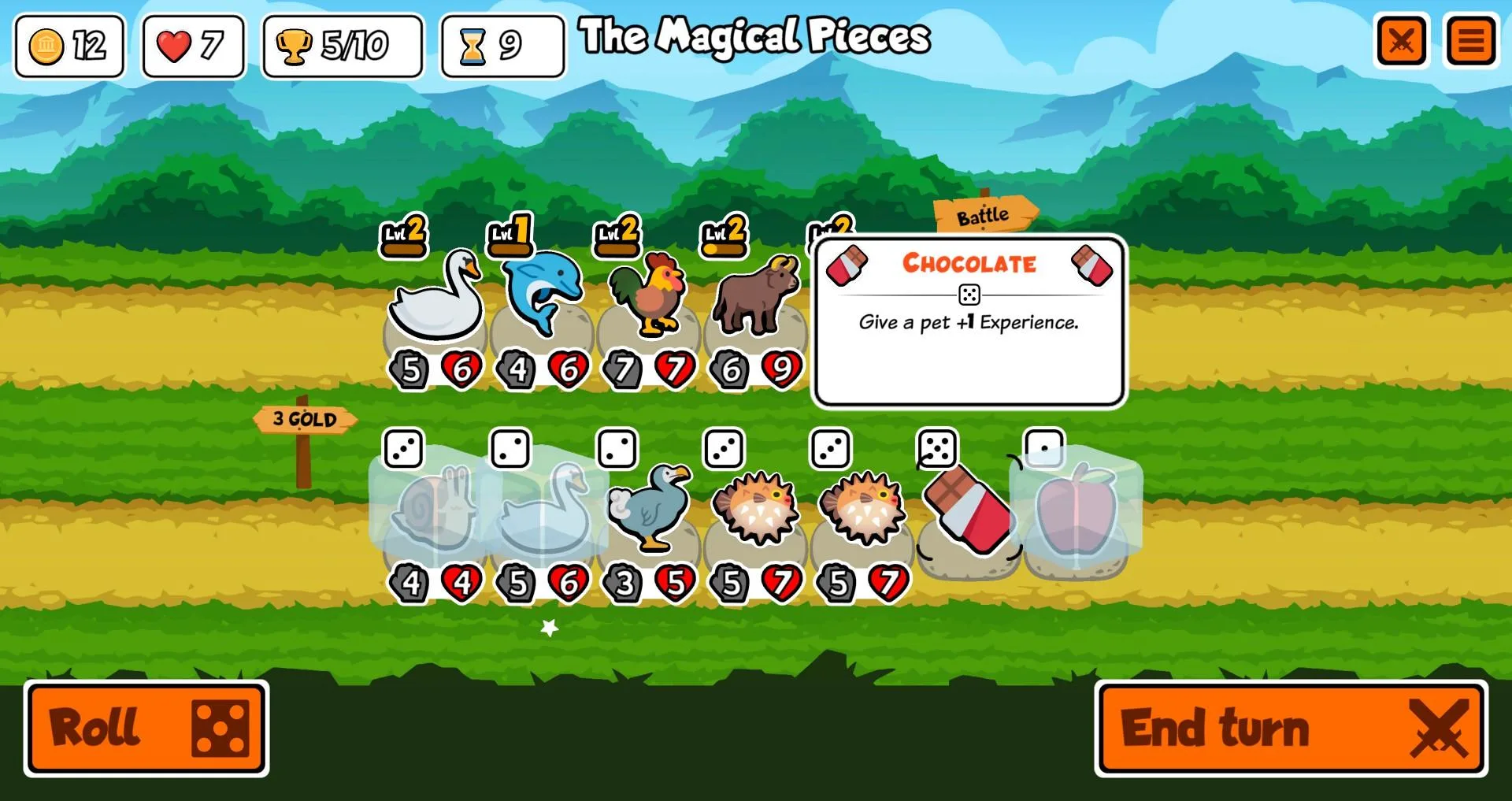 Super Auto Pets - Chocolate Experience Tip