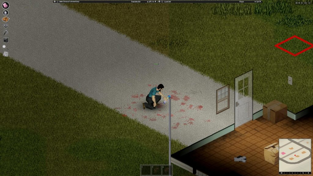 Project Zomboid - Cleaning Blood Off the Floor