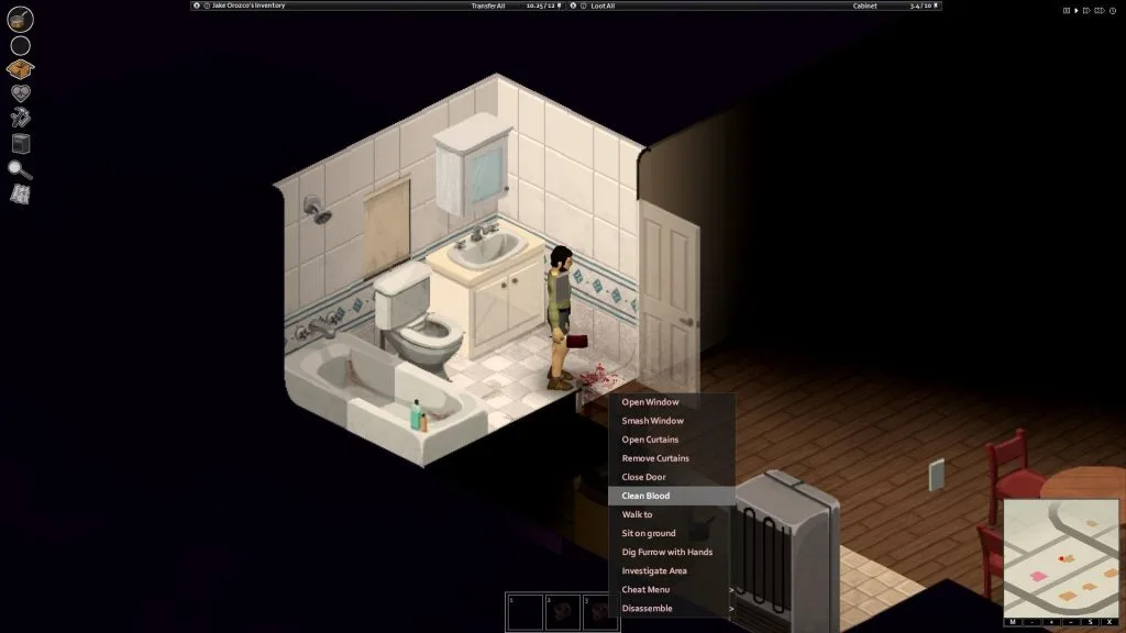 Project Zomboid - How to Use a Towel to Clean Blood