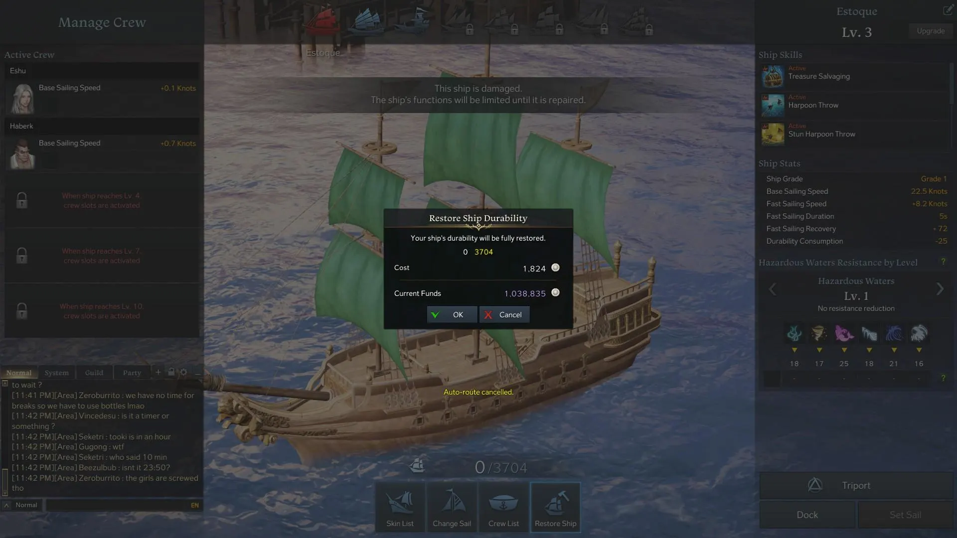 Lost Ark - How to Repair Ship