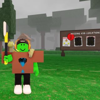 99 Nights in the Forest Roblox Screenshot Showing Someone Holding an Axe