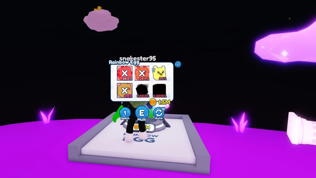 Bubble Gum Simulator Infinity Screenshot of Auto Deleting Pets