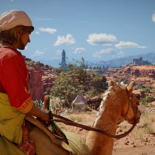 Crimson Desert Camel in a Desert Screenshot