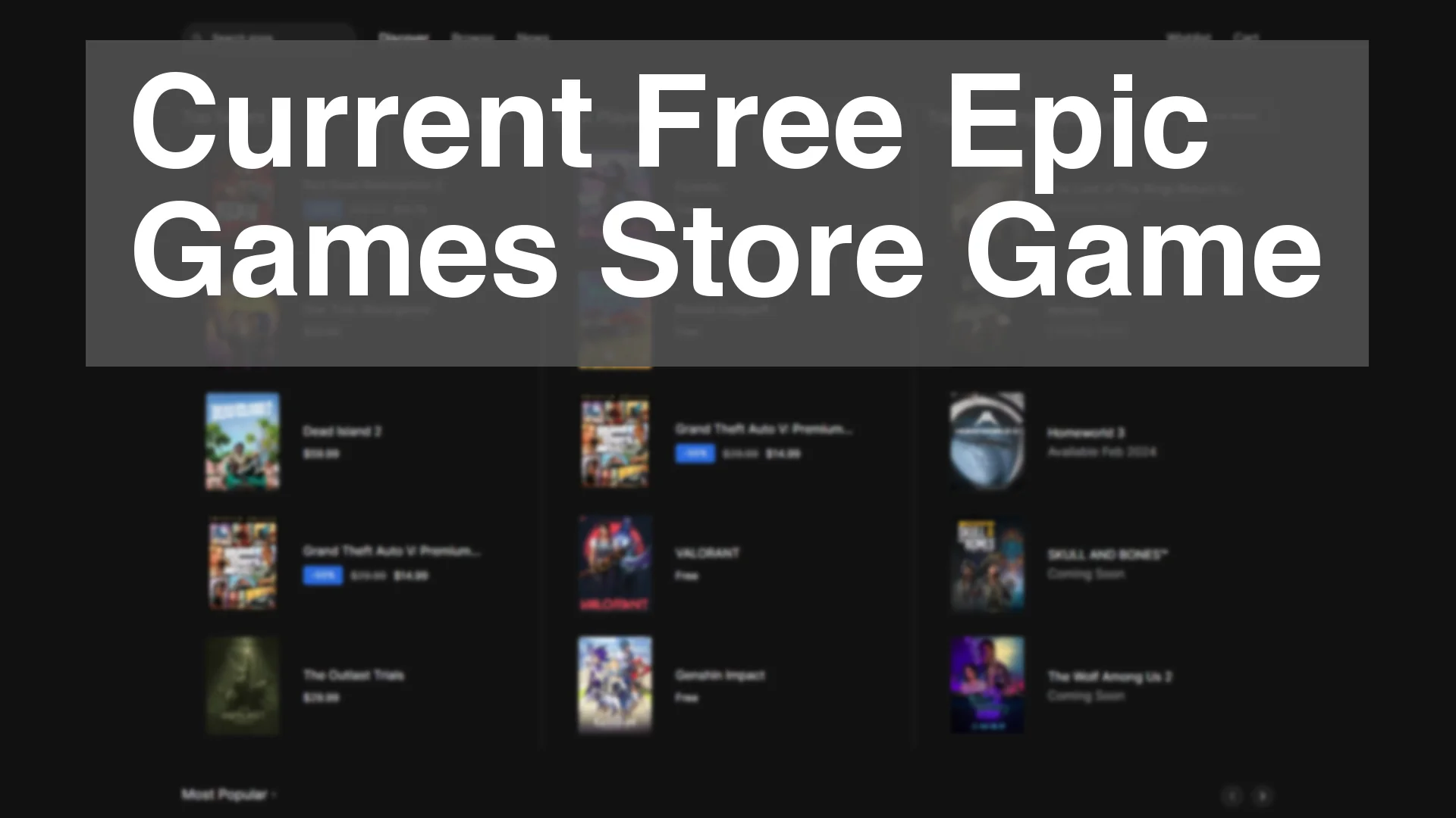 Top 10 Free Games On The Epic Games Store To Play In 2023