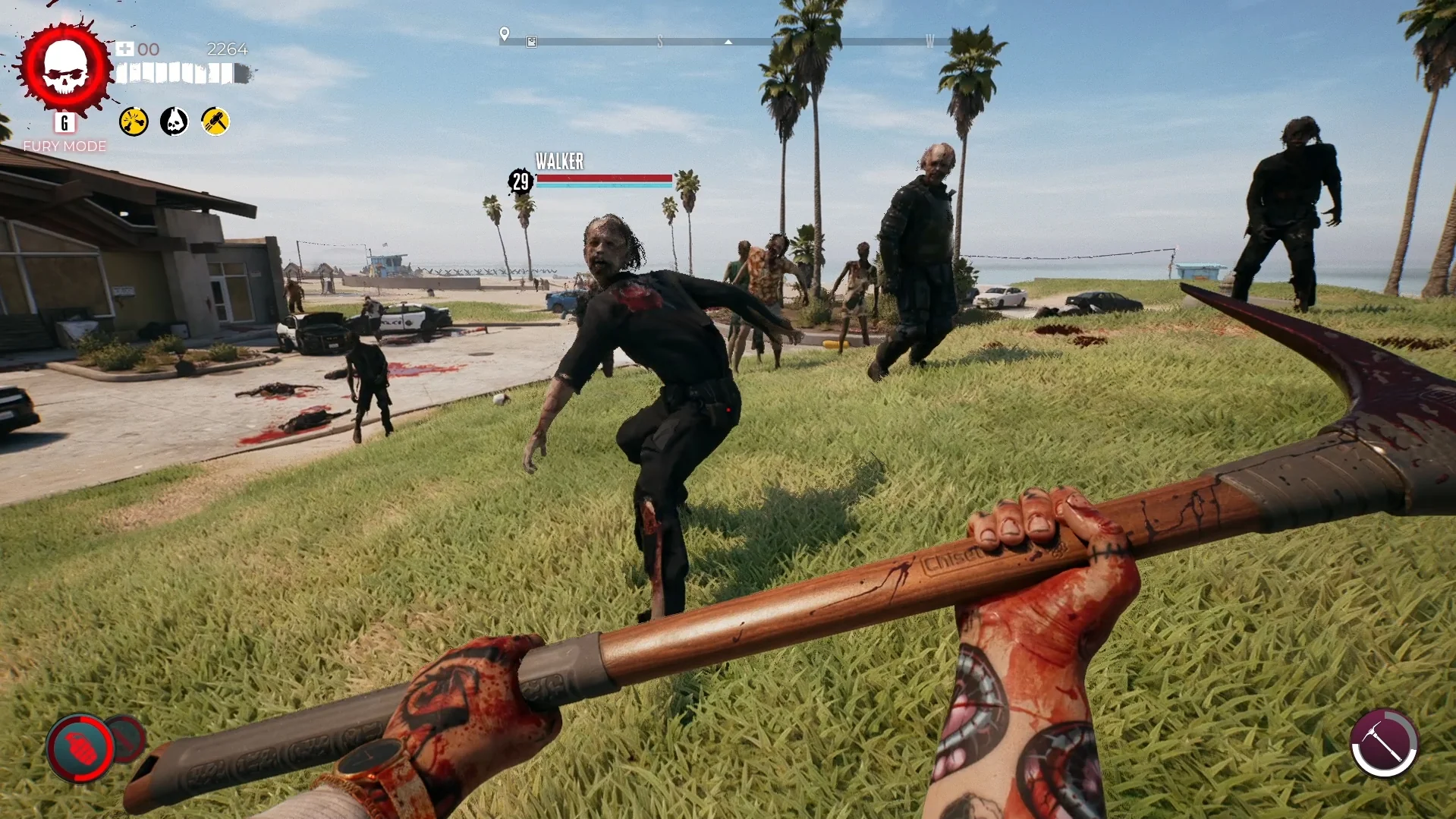 Dead Island 2 - Fighting Zombies With an Axe