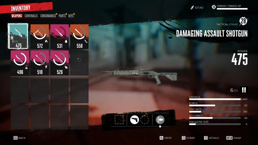 Dead Island 2 - Ranged Weapon Stats