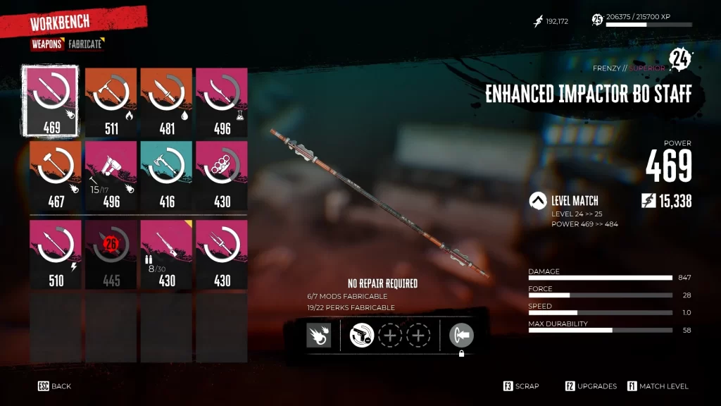 Dead Island 2 - Underleveled Bo Staff