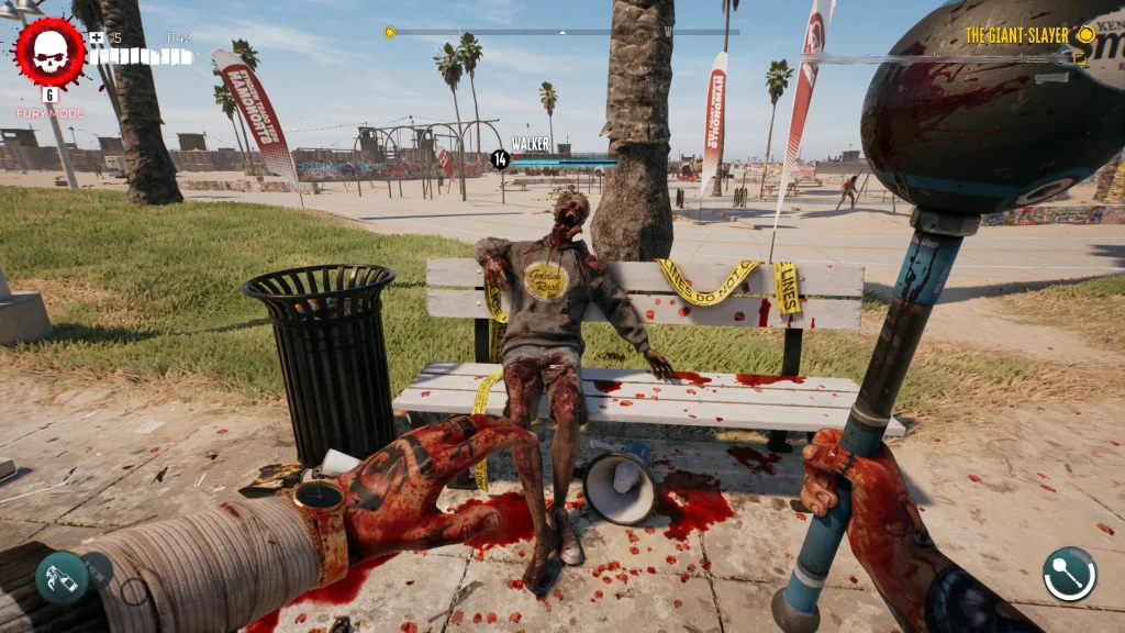 Dead Island 2 - Zombie Sitting on Bench