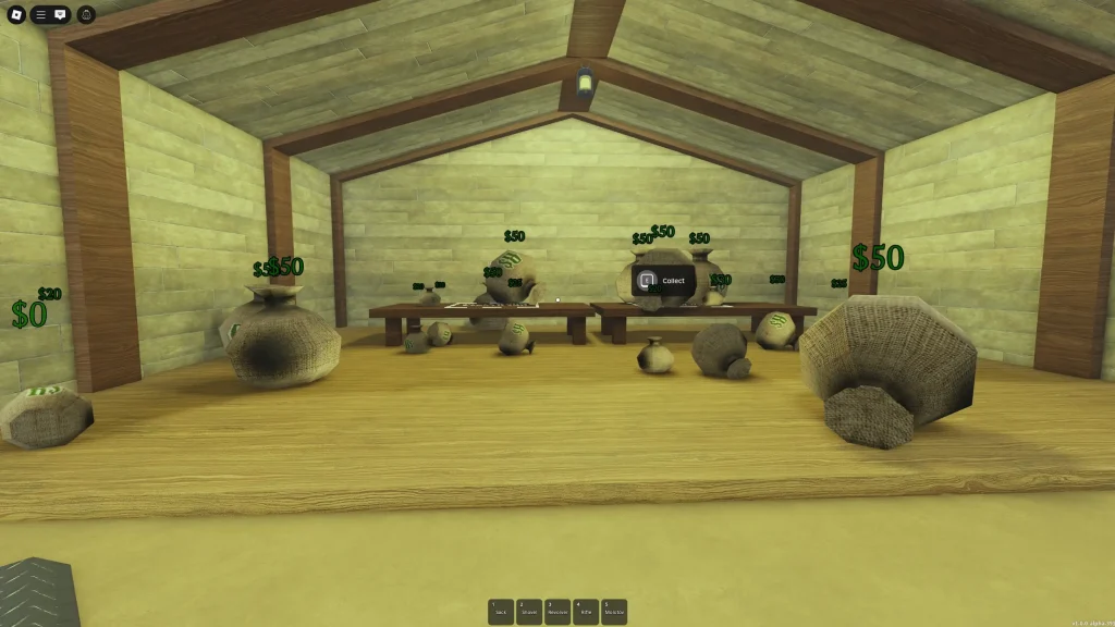 Dead Rails Screenshot of Many Money Bags