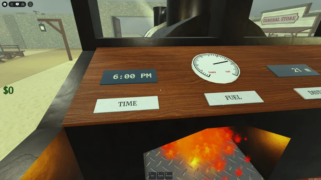 Dead Rails - Looking at the Train Cabin Clock