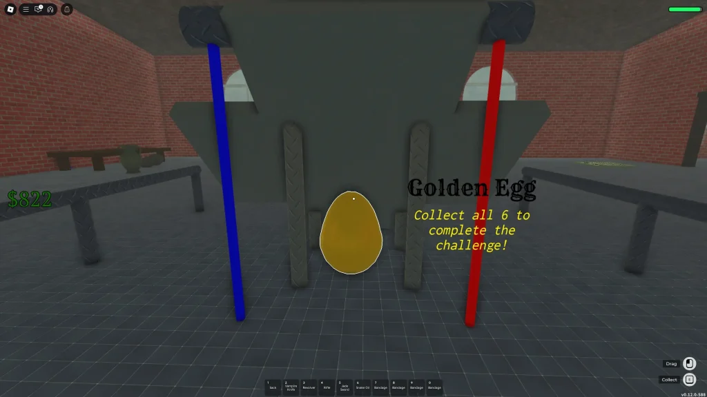 Dead Rails Tesla Factory Golden Egg Behind the Raised Table