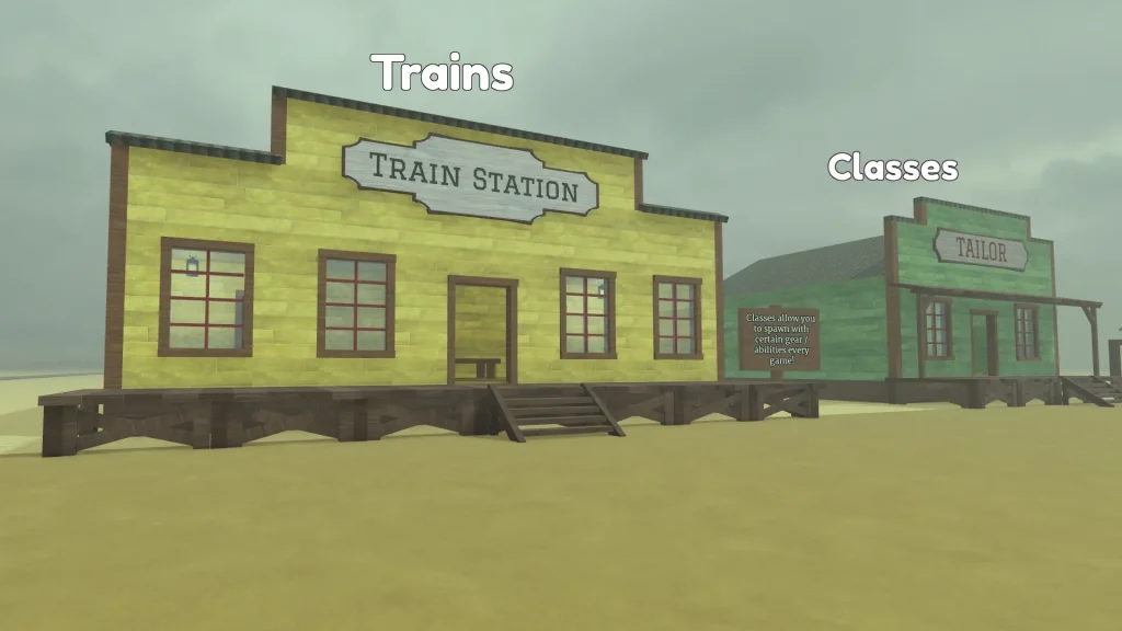 Dead Rails Train Station Building in the Lobby