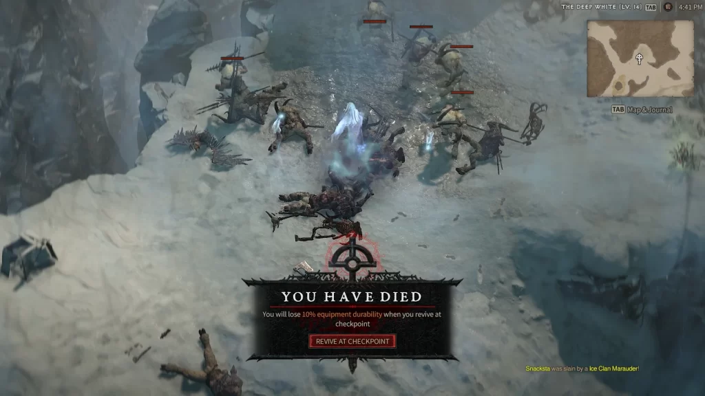 Diablo 4 - Death Penalty on a Normal Character