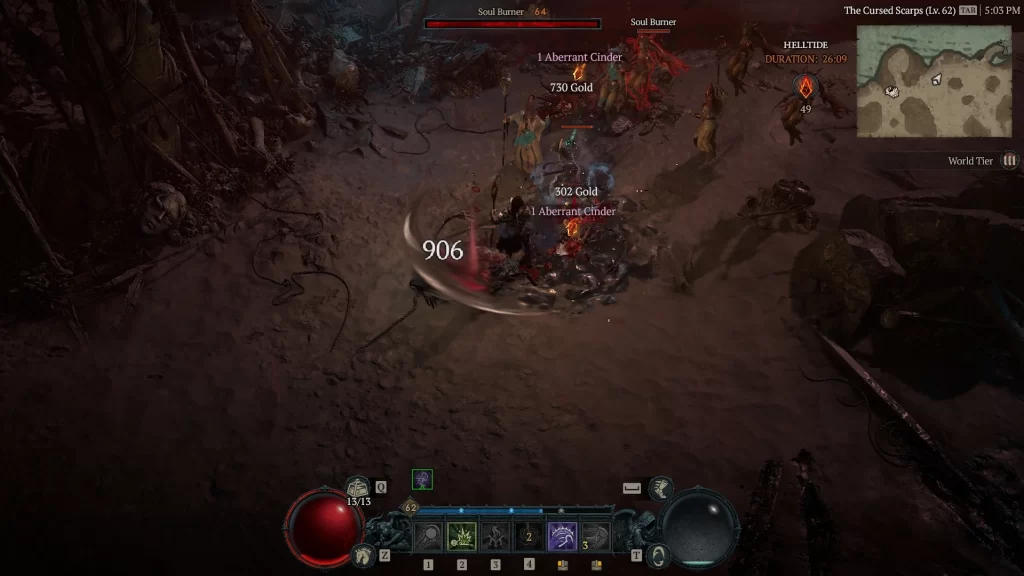 Diablo 4 - Farming Enemies in Helltides For Forgotten Souls