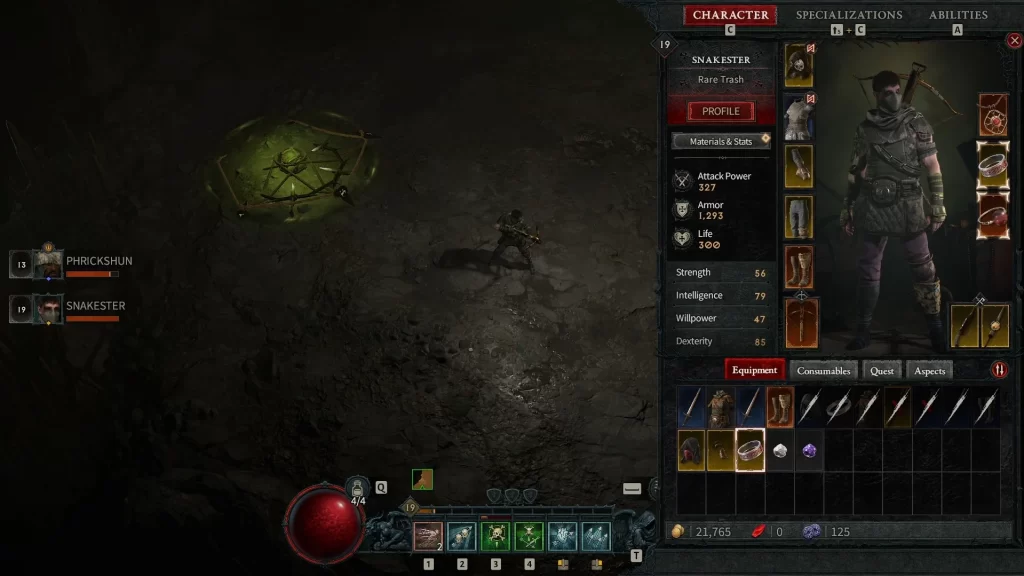 Diablo 4 - Inventory Full of Junk Items