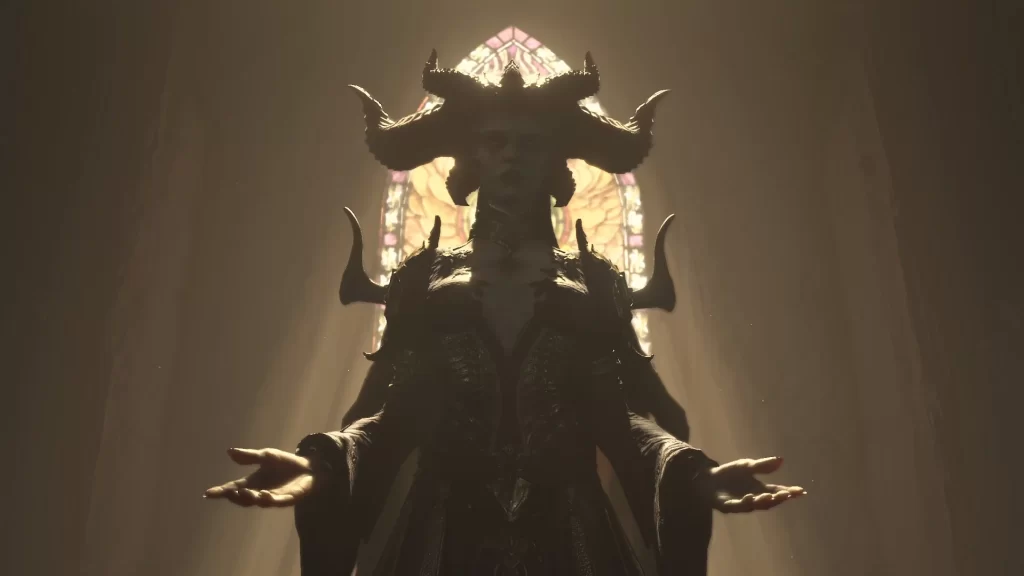 Diablo 4 Lilith in Chapel Cutscene