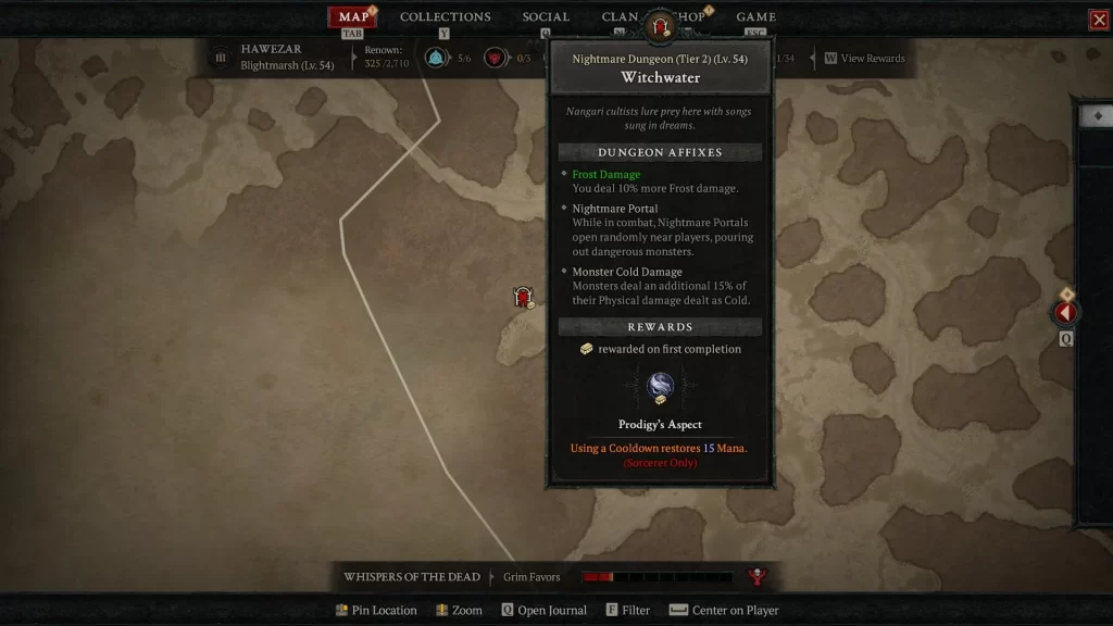 Diablo 4 - Nightmare Dungeon Affixes