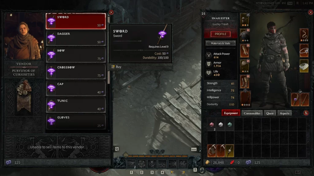 Diablo 4 - Obol Item Level Requirements